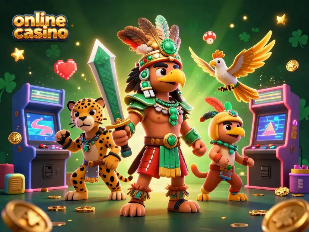 Gana en un casino online disfrutando de un emocionante juego con guerreros aztecas y elementos de casino