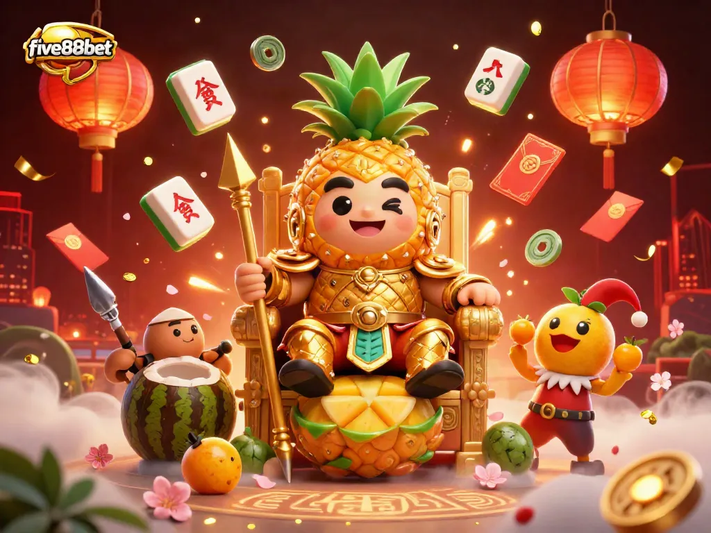 Experience thrilling gameplay at five88bet with a vibrant beach casino scene featuring unique characters and elements.