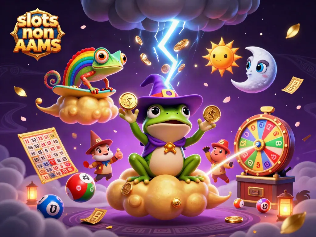 Scopri le slot non AAMS con effetti di pioggia di monete d'oro e personaggi dinamici nel design.