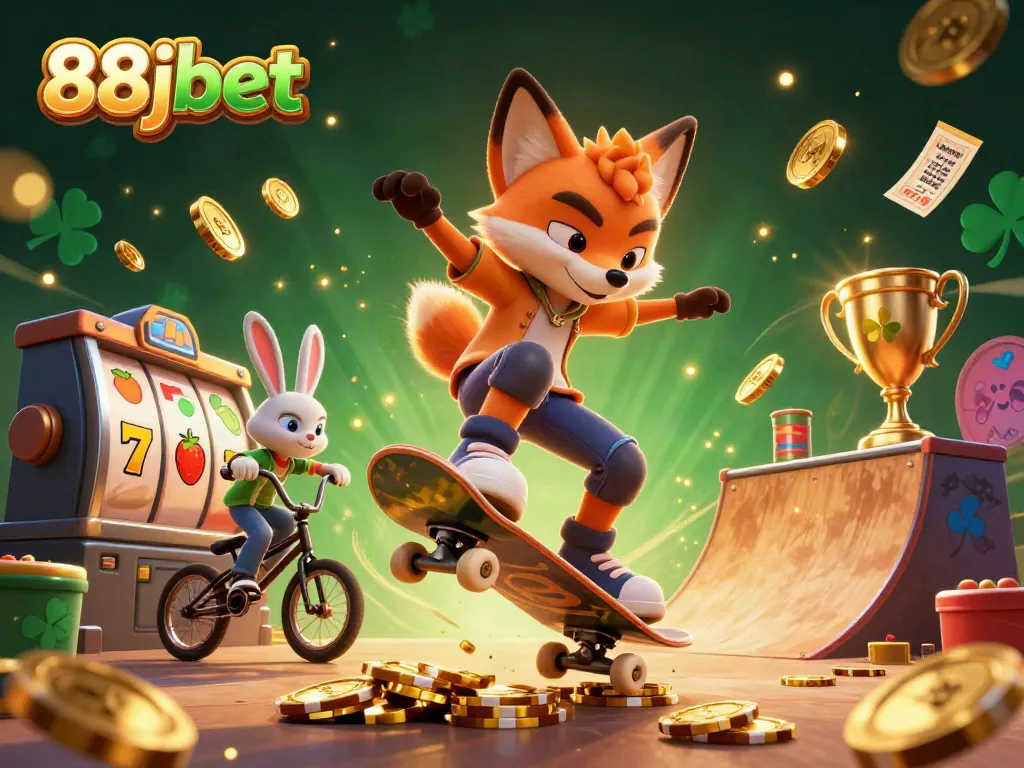 Experience the thrill of winning with 88jbet, featuring a captivating casino scene.