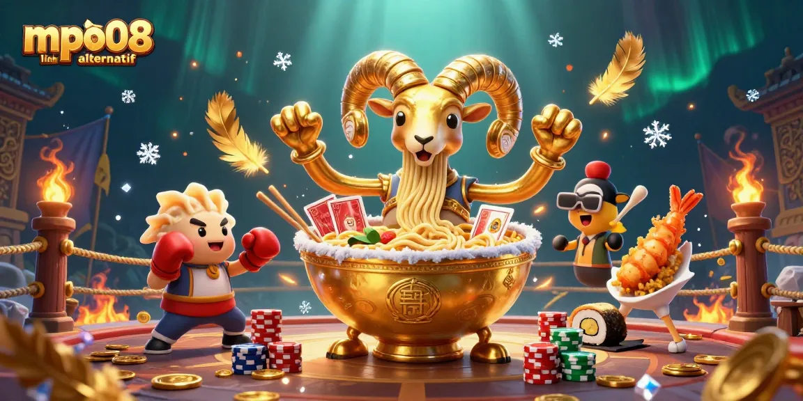 Bet on exciting moments with mpo08 link alternatif at this vibrant online casino illustration.