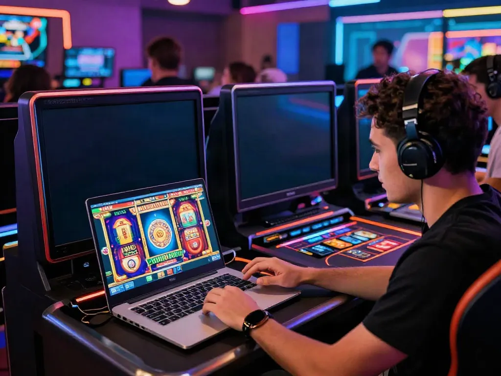 Exciting gaming experience at credit card casino sites with immersive graphics and player engagement.