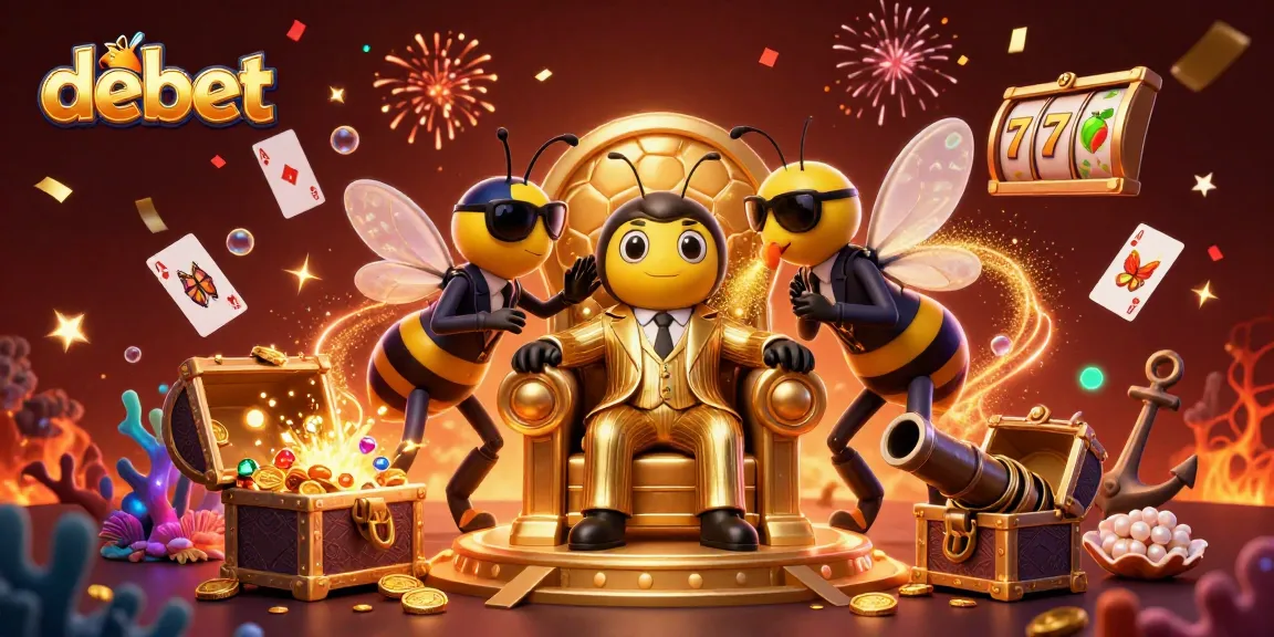 Engage in stunning debet gameplay illustrated with a mob boss bumblebee in a vibrant casino scene.