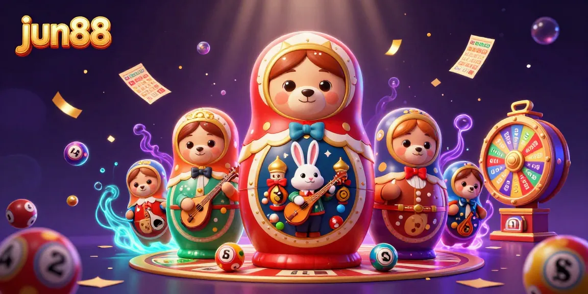 Experience the excitement of jun88 with vibrant games and engaging characters in a dynamic casino illustration.