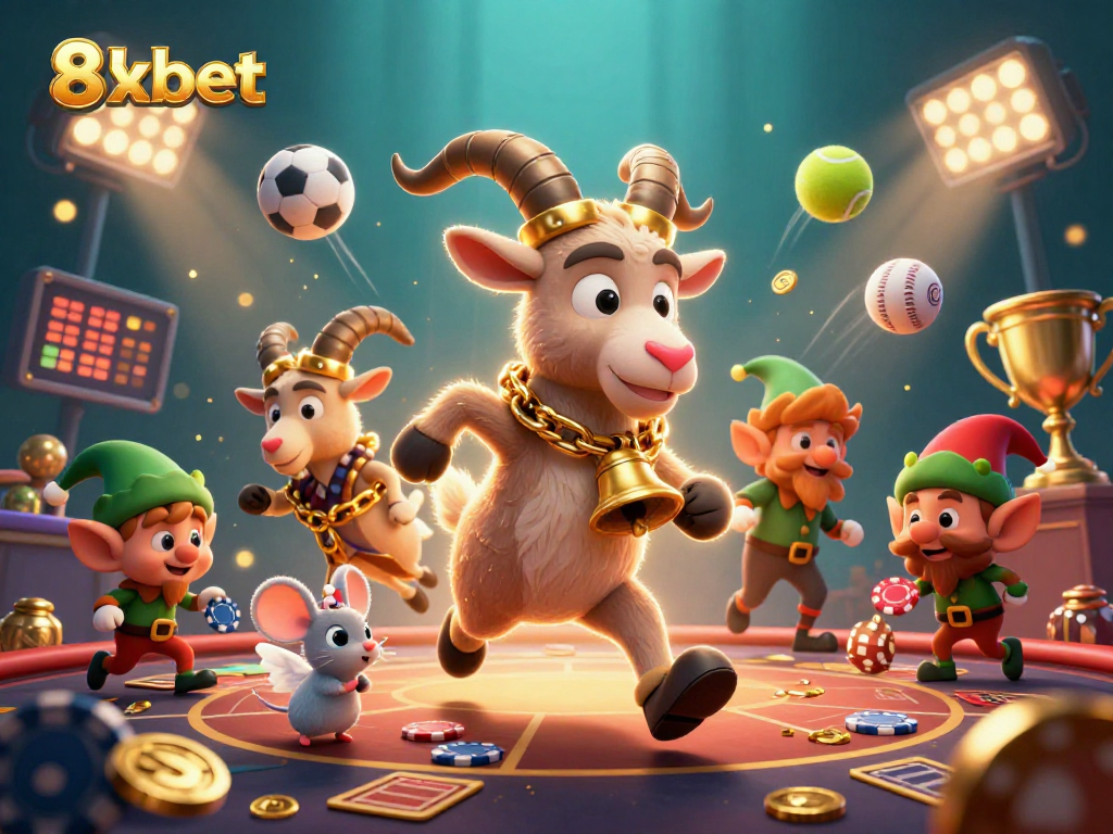 Join the 8xbet festive casino challenge and witness Krampus with playful elves stealing poker chips.