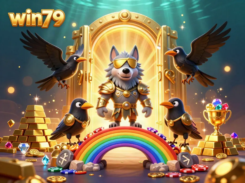 Engage with win79 in this dynamic Norse-inspired casino scene filled with treasures and excitement.