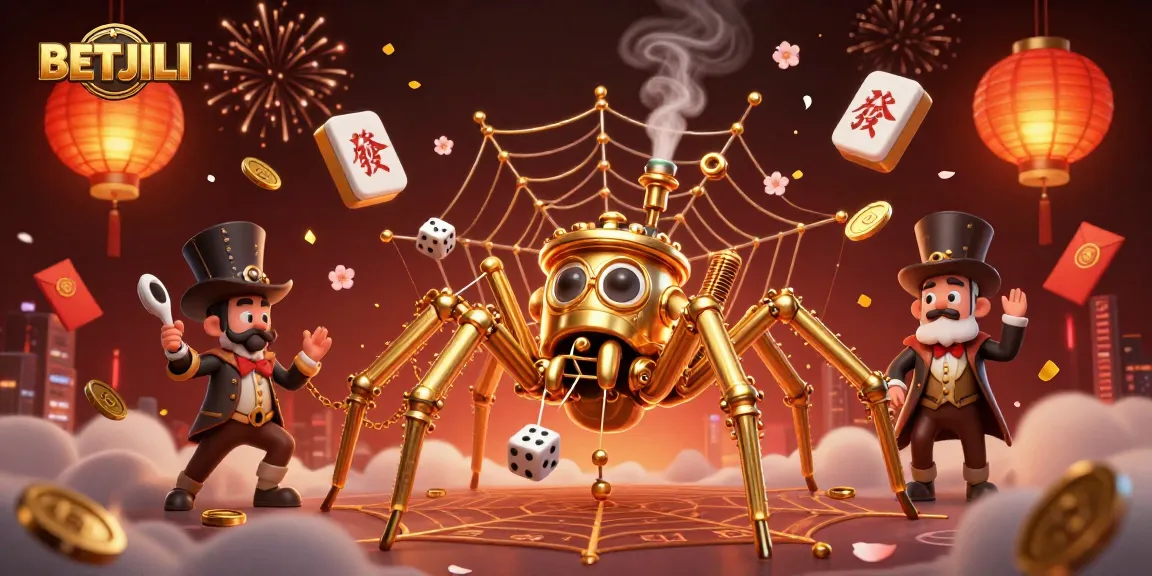 Betjili enhances your gameplay with a vibrant steampunk casino scene featuring unique characters and game elements.