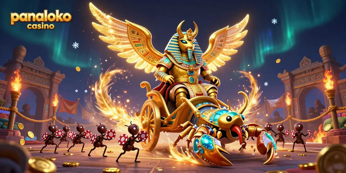Panaloko casino features thrilling attractions like the golden scarab beetle and jewel-encrusted scorpions amidst dynamic gambling elements.
