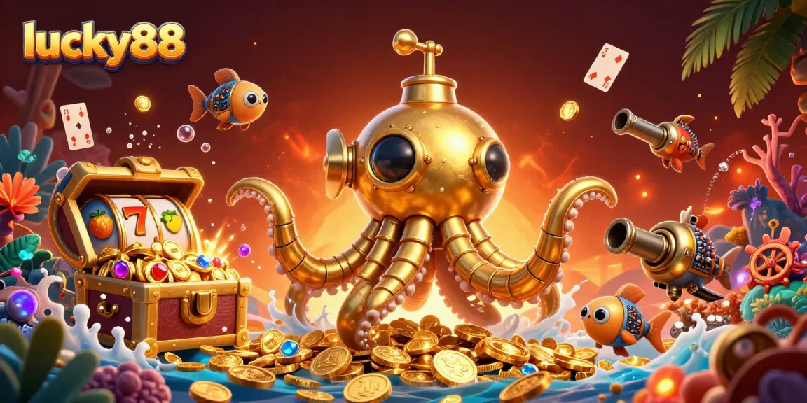 Play lucky88 to unveil treasures in a vibrant, underwater gold-filled adventure.