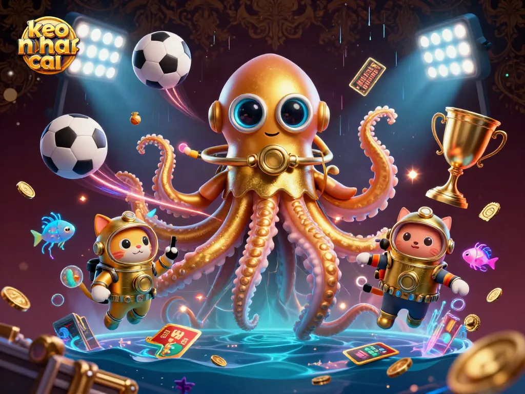 Engage with keo nha cai as the kraken and diving cat create a dynamic sports betting scene.