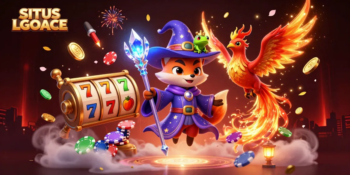 SITUS LGOACE offers a thrilling casino experience with exciting slot games and vibrant characters.