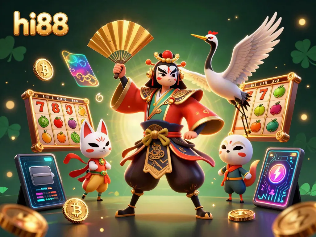 Trải nghiệm cá cược tại hi88 với hình ảnh sòng bài sinh động và những biểu tượng Jackpot hấp dẫn.