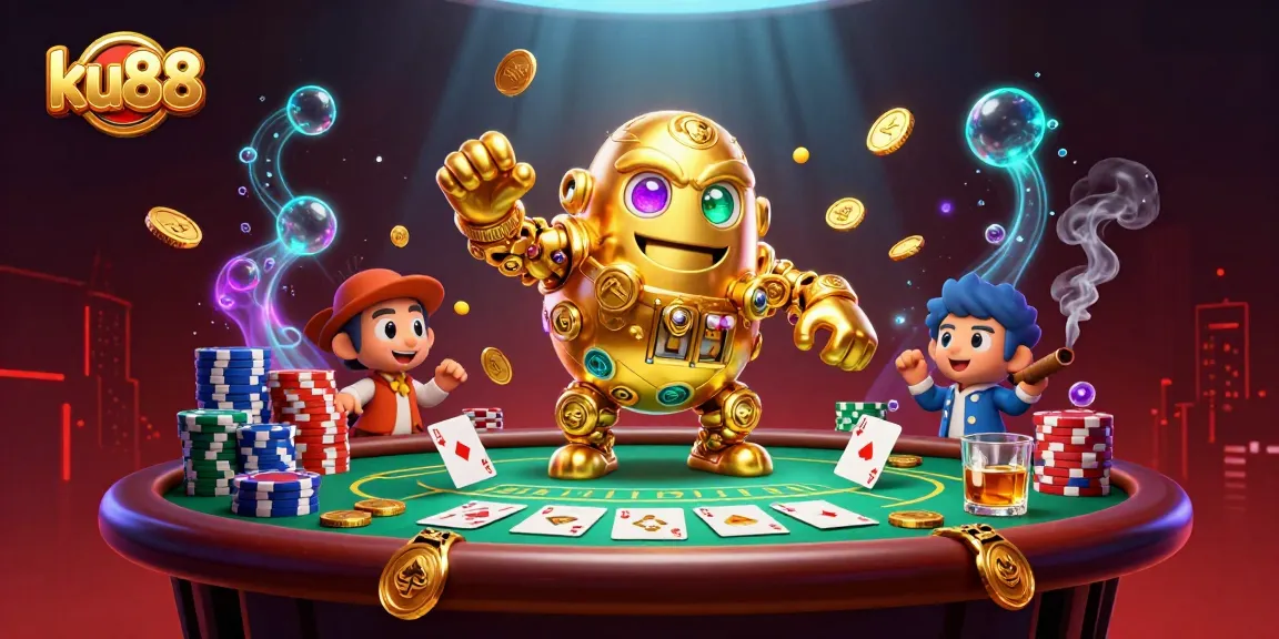Win big with ku88's exciting games and lavish poker elements in this vibrant casino scene.