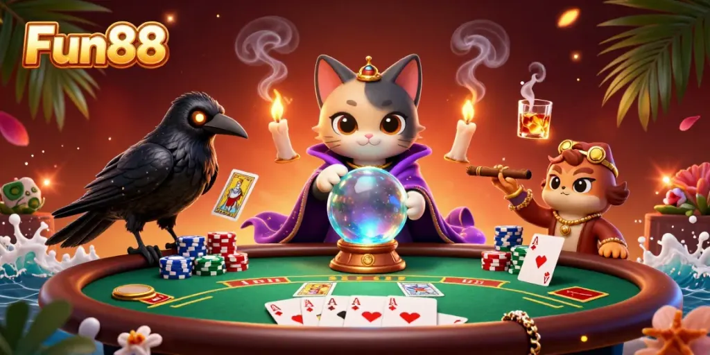 Play games and win at Fun88 casino with vibrant characters and engaging visuals.