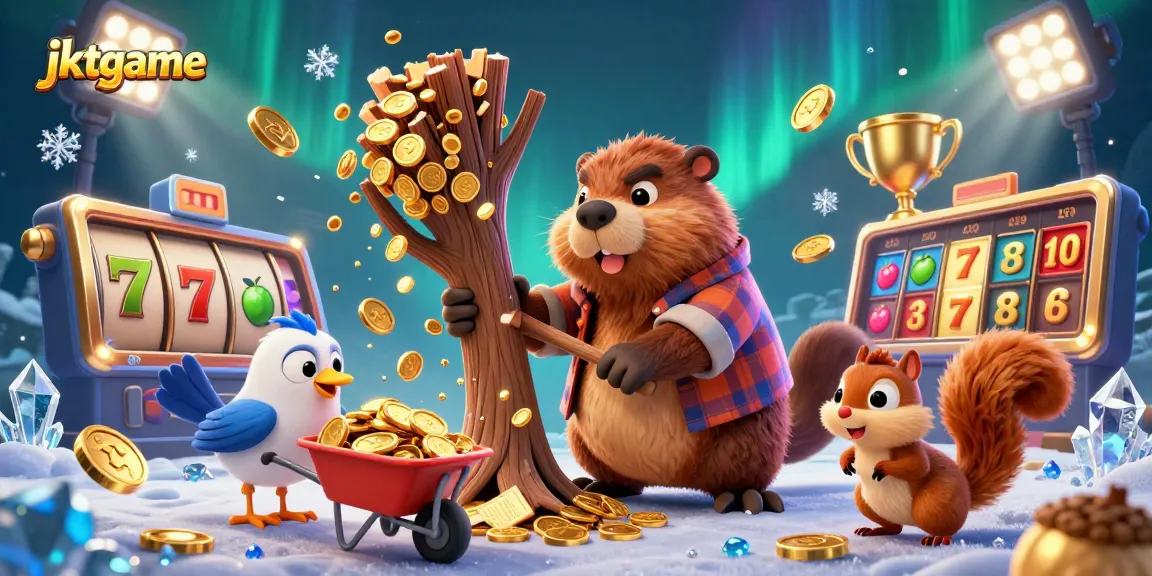 Rasakan kemenangan yang mendebarkan dengan gulungan slot animasi jktgame, koin emas, dan karakter interaktif!