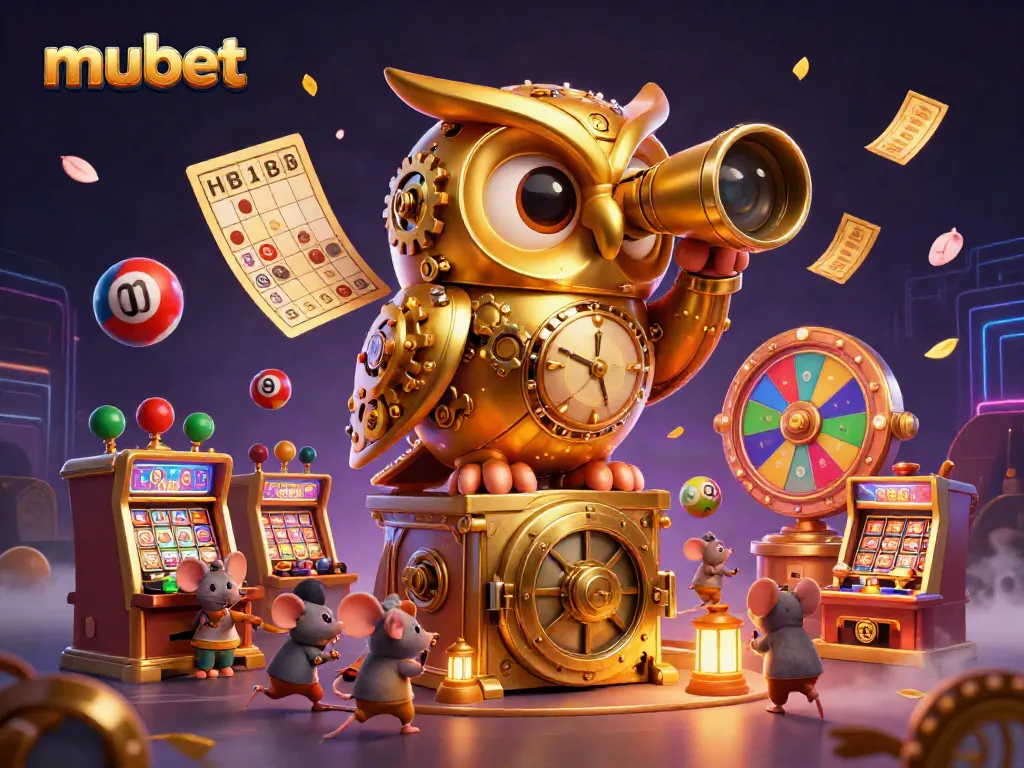 Engage in thrilling gameplay with Mubet, captured in a vibrant 3D casino scene.