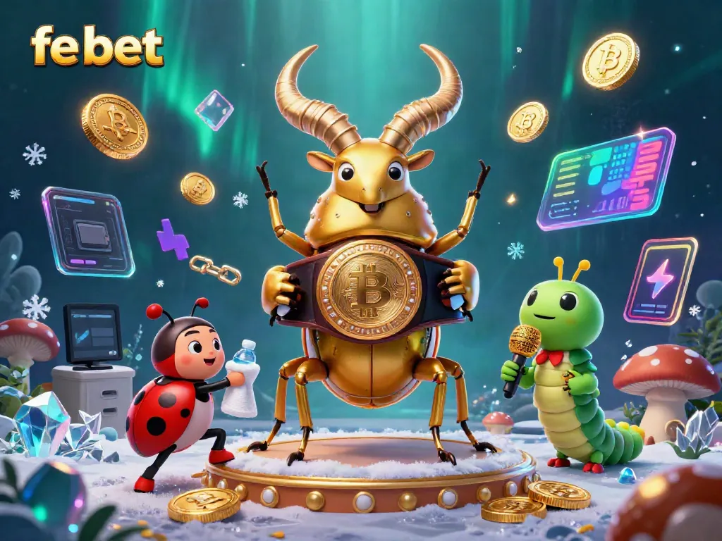 Bet on fe bet with a vibrant 3D casino scene featuring unique characters and elements.