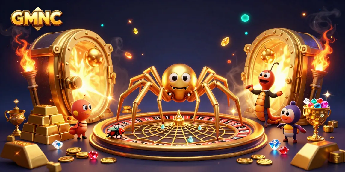GMNC offers a thrilling casino vibe as a fly nervously bets at a roulette wheel.