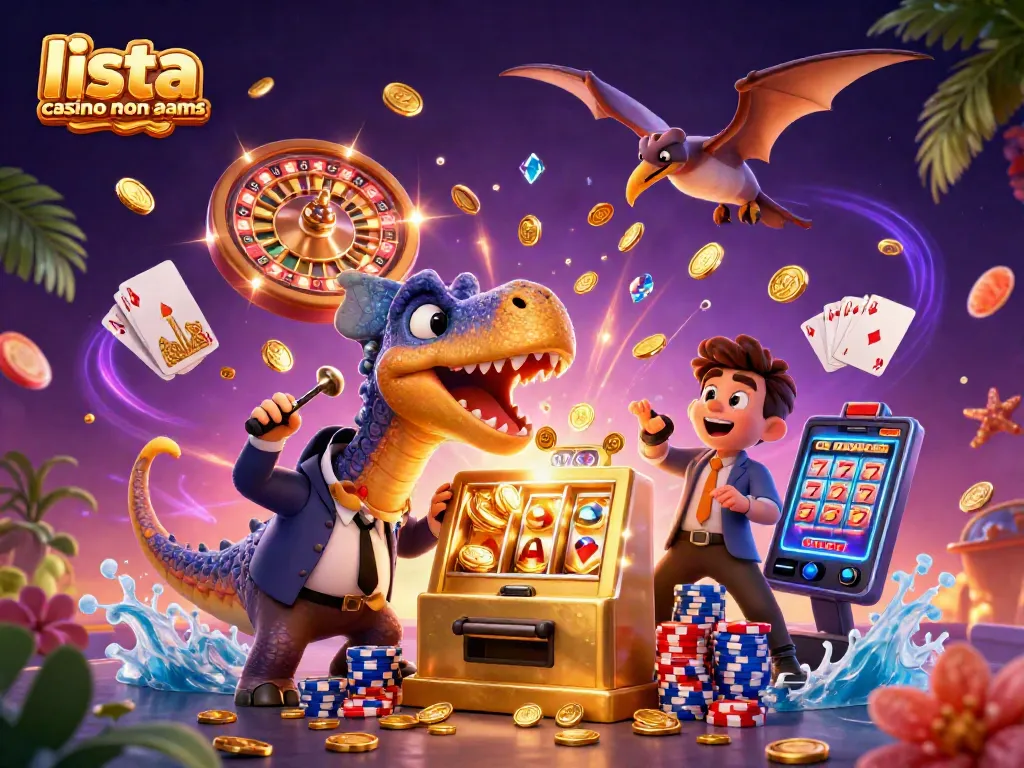 Scopri i migliori casinò non AAMS mentre un pachycephalosauro gioca alle slot con un club tail di un manager panico.