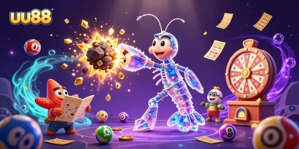 Win big with uu88 in an explosive casino adventure, featuring galactic characters and colorful elements.