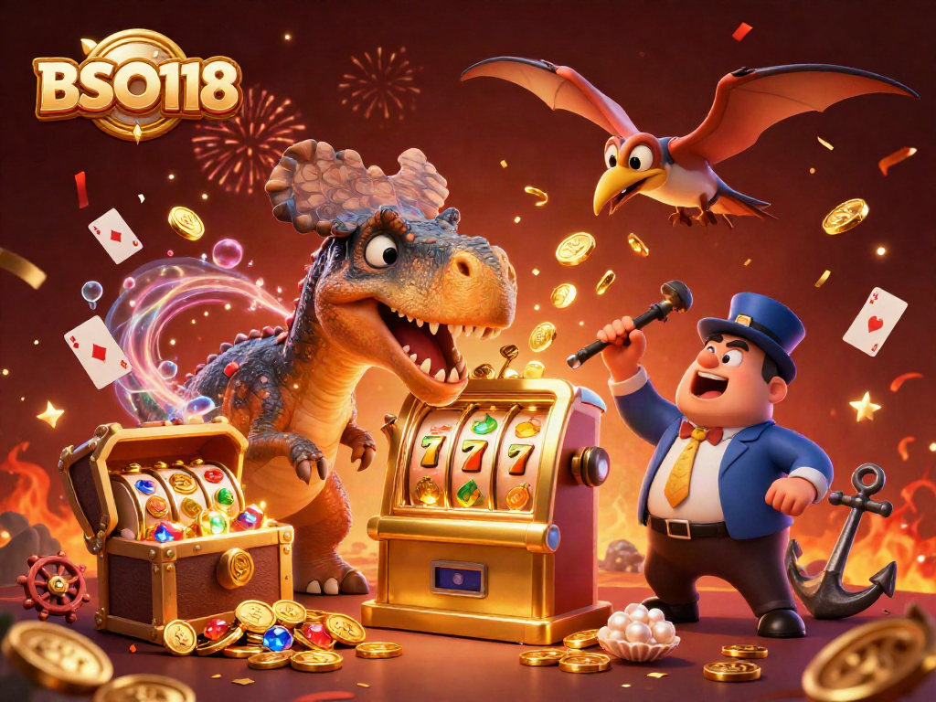 Engage with BSO118 as a pachycephalosaurus wins a jackpot at the casino!