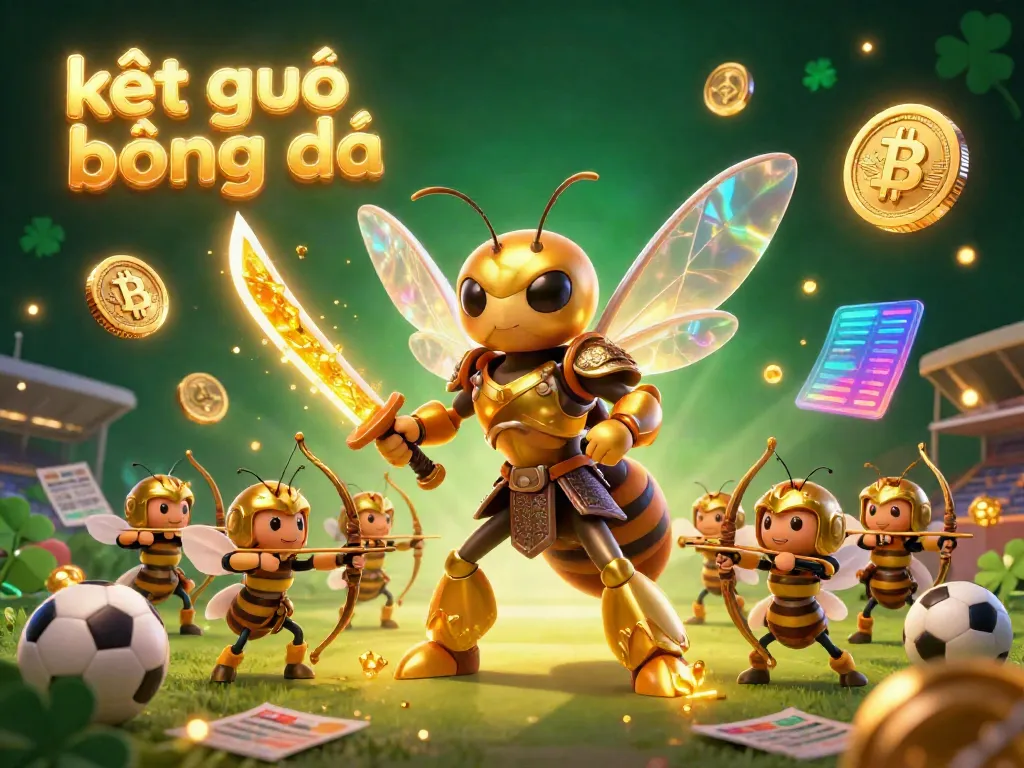 Experience live kết quả bóng đá with colorful sports betting elements and dynamic betting action, surrounded by vibrant 3D graphics.