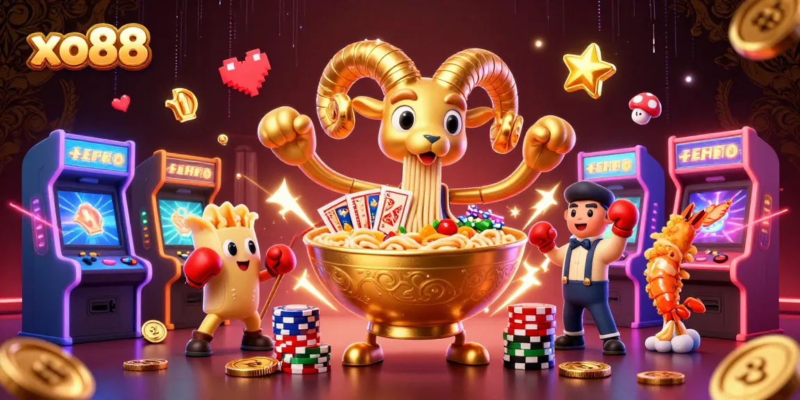 Experience thrilling gameplay with xo88's vibrant 3D casino characters and elements.