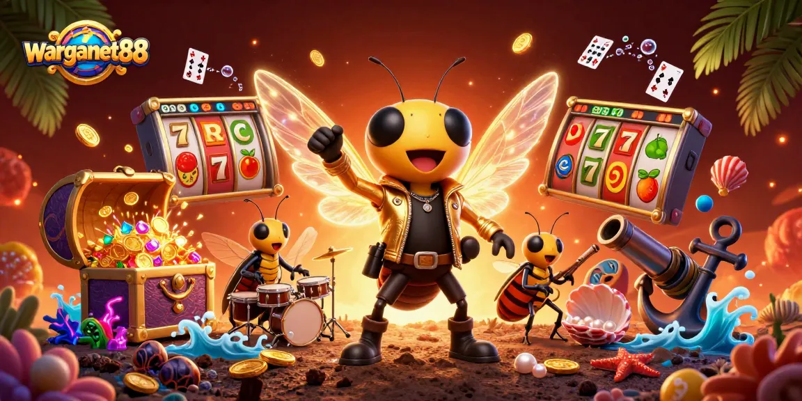 Experience thrilling slots at warganet88, featuring vibrant characters and exciting game elements.