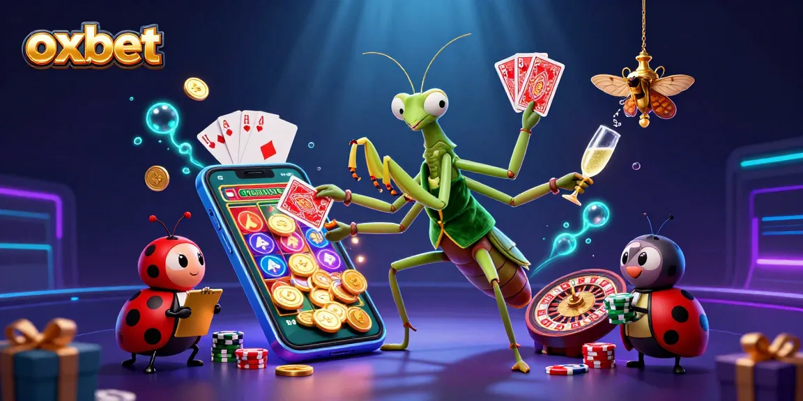 Engaging scene showcasing oxbet's vibrant casino experience with colorful gaming elements.