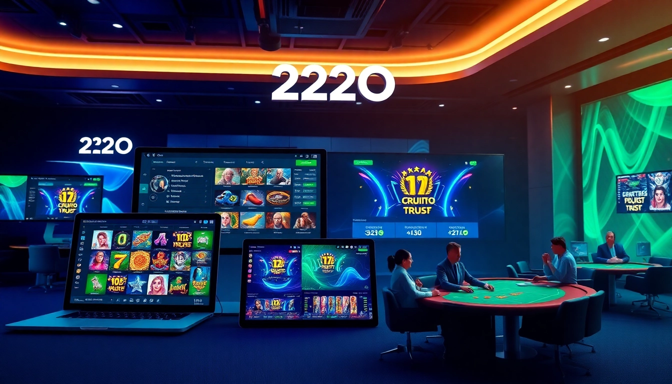 Dynamic 222O online betting platform with vibrant games and professional dealers.