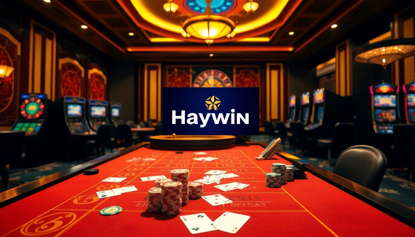 Experience exhilarating gambling at Haywin with vibrant casino tables and exciting games.