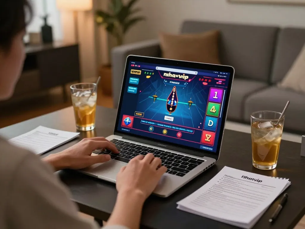 Engaging in the nhatvip game online with vibrant gaming interface and dynamic betting atmosphere.