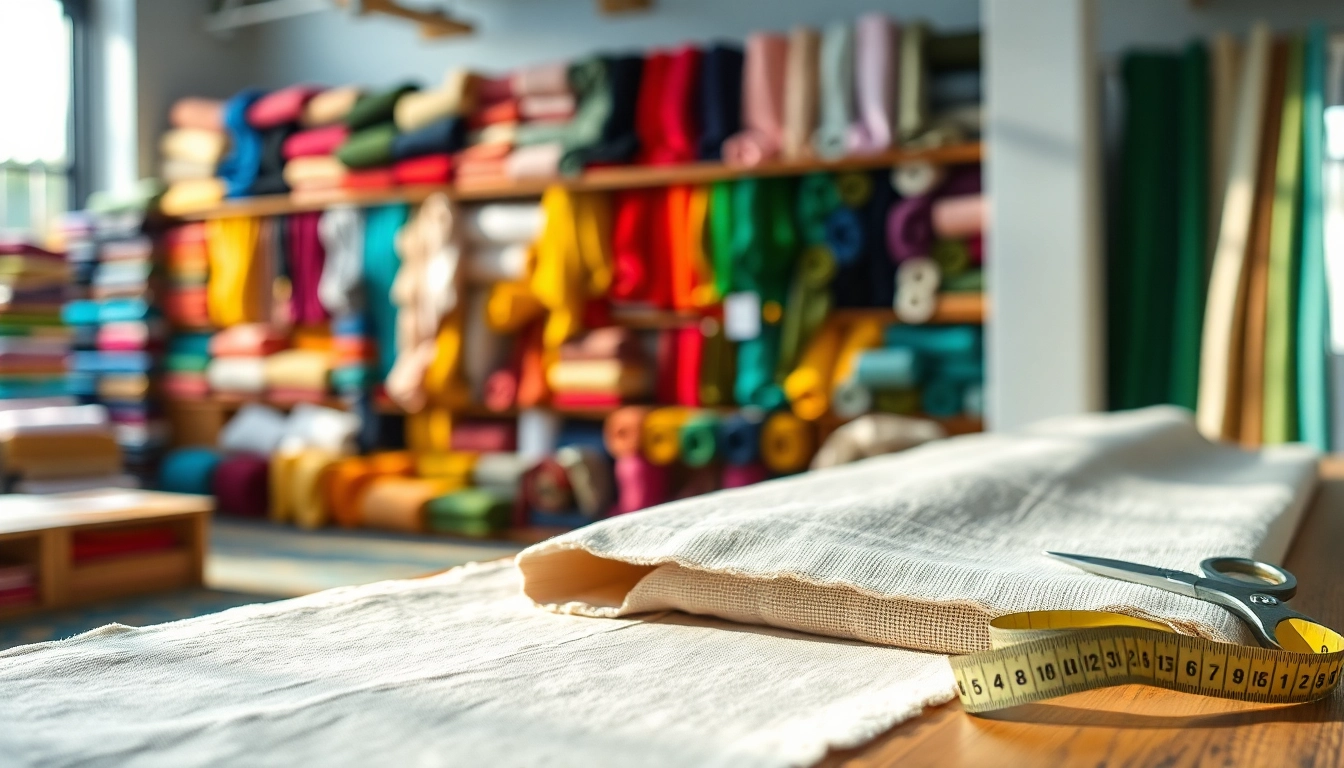 Groothandelskwaliteit stof kopen per meter in diverse kleuren en texturen.